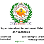 RSMSSB Recruitment 2024: Apply Now for 447 Hostel Superintendent Vacancies