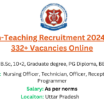 KGMU Non-Teaching Recruitment 2024: Apply for 332+ Vacancies Online