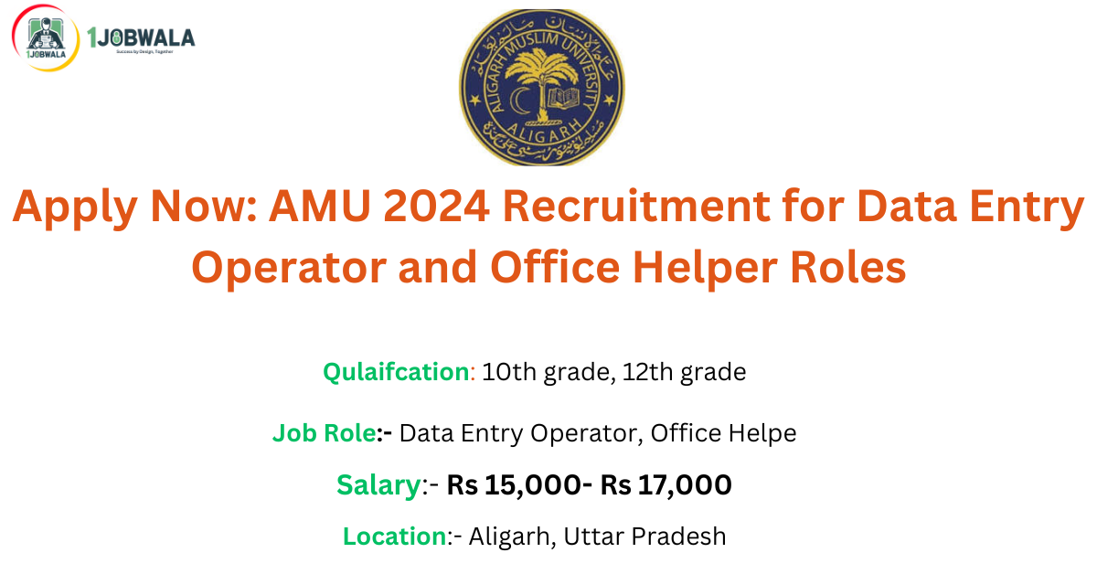 AMU 2024 Recruitment